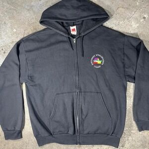Vintage 90s Northwest Steelheaders fishing association zip-up hoodie